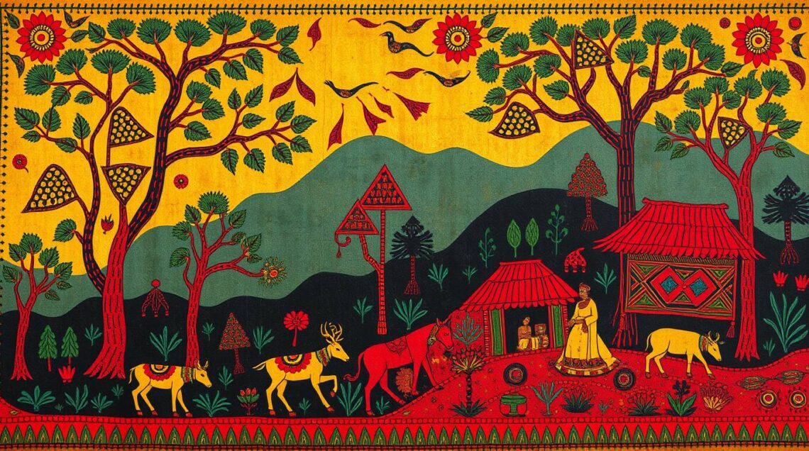 Bhil art painting