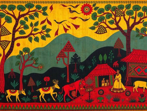 Bhil art painting